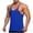 Blue, variant on Men's Stringer Tank Tops Muscule Cut Bodybuilding Gym Vest Workout Sleeveless T-Shirt Red L