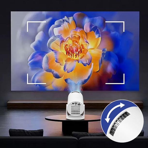 Pequeño Proyector, 2.4G Inalámbrico para 12.0 HD Imagenes Proyector de Cine en Casa para Teléfono
