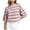 Pink^7Oe, variant on QGJZVUNL Women's Fall Pullover Sweaters Long Sleeve Crewneck Knitted Tops Baggy Striped Sweaters Size XL