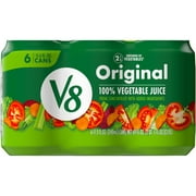 V8 Original 100% Vegetable Juice, 11.5 fl oz Can, 6 Count