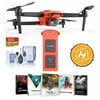Autel Robotics EVO II Drone - Bundle With Autel Robotics EVO II Battery, 64GB MicroSDXC Card, FS Labs 36" Collapsible Foldable Landing Pad, Software P