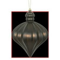 thumbnail image 1 of Vickerman N175875D 6 in. Chocolate Matte Onion Drop Ornament - 4 per Bag, 1 of 3