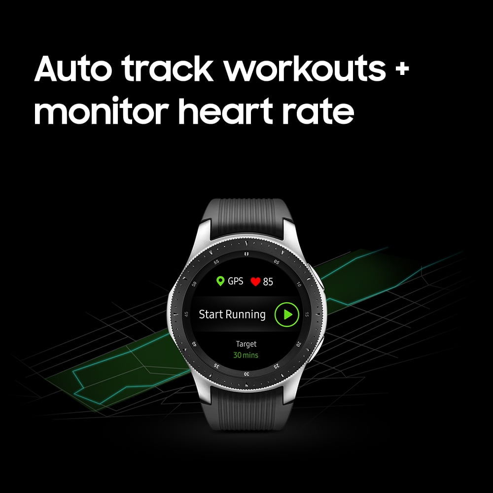 Samsung Galaxy Watch Lte Smart Watch 46mm Silver Sm R805uzsaxar Walmart Com