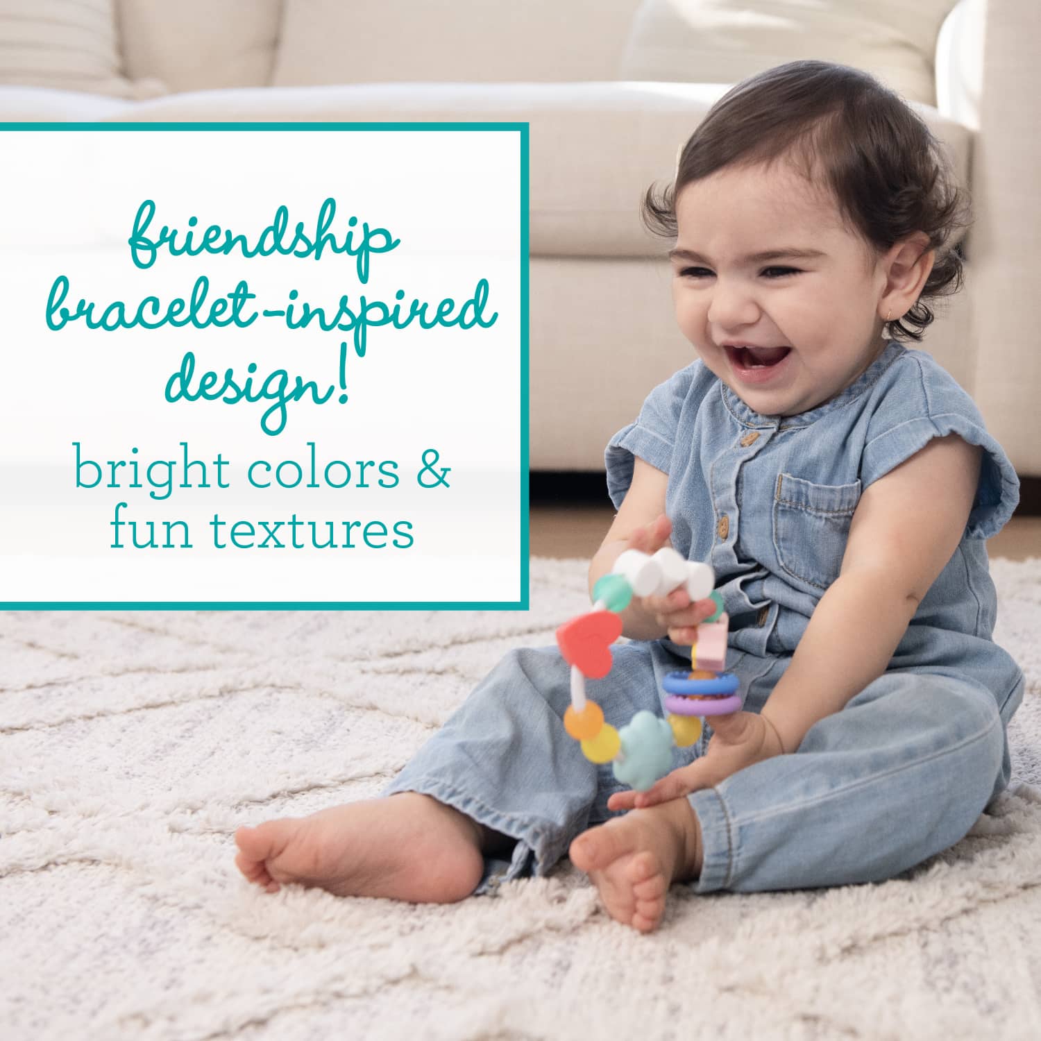 Infantino Friendship Baby Teething Toy, Silicone photo 3