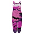 thumbnail image 5 of Gunia Toddler Girls Halloween Outfit Flannel Kids Suspender Romper Loose Harem Style Jumpsuit Festive Party Outfits Pink 1-2 Years, 5 of 5