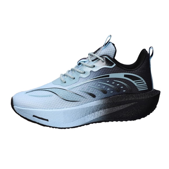 Breathable Mesh Platform Sneakers Fashion Casual Running Shoes Lightweight Comfortable Chunky Sole Lace up Walking Shoes Retro Modern Style for Women