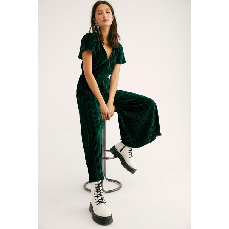 Mink Pink GREEN Lex Velvet Jumpsuit US Large