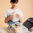 thumbnail image 3 of New b.box Silicone Sandwich Pocket | Reusable Silicone Pouch | Fits in b.box Lunch Box | Microwave, Freezer & Dishwasher Safe | (Ages 3+, Ocean), 3 of 3