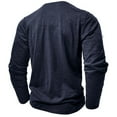 thumbnail image 7 of DAFPZW Mens Athletic Henley Shirts Casual Lightweight Long Sleeve Button Pullover with Pocket, 7 of 7