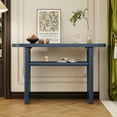 thumbnail image 2 of MAYEERTY Elegant Minimalist Console Table with Rounded Edges and Sturdy Shelf Design for Entryway, Living Room, Navy, 2 of 9