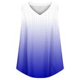 thumbnail image 4 of AherBiu Beach Tops for Women Eyelet Vacation Tank Tops V Neck Sleeveless Gradient Color Cami Shirts, 4 of 7
