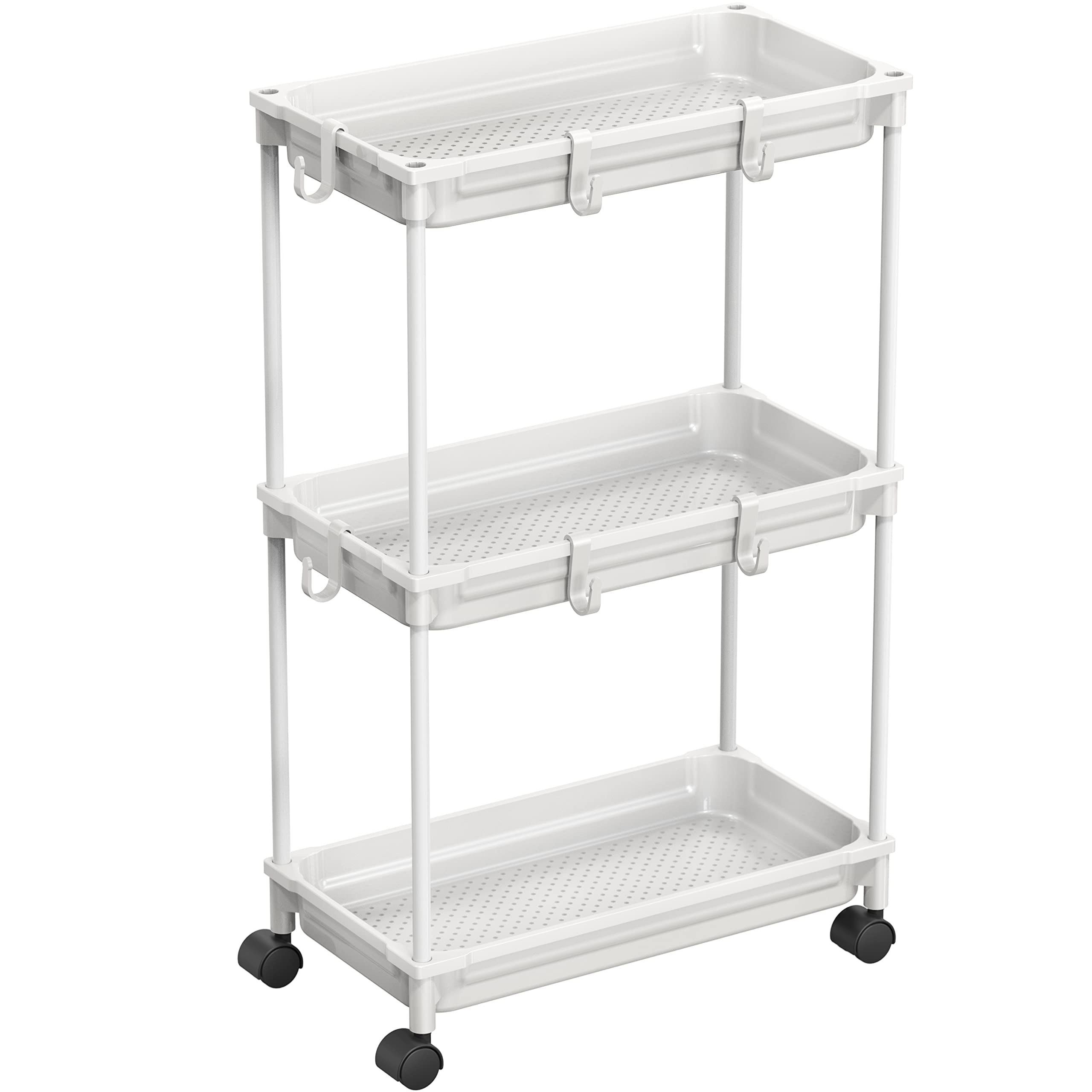 SHW STANDARD 3TIER SLIM ROLLING STORAGE CART