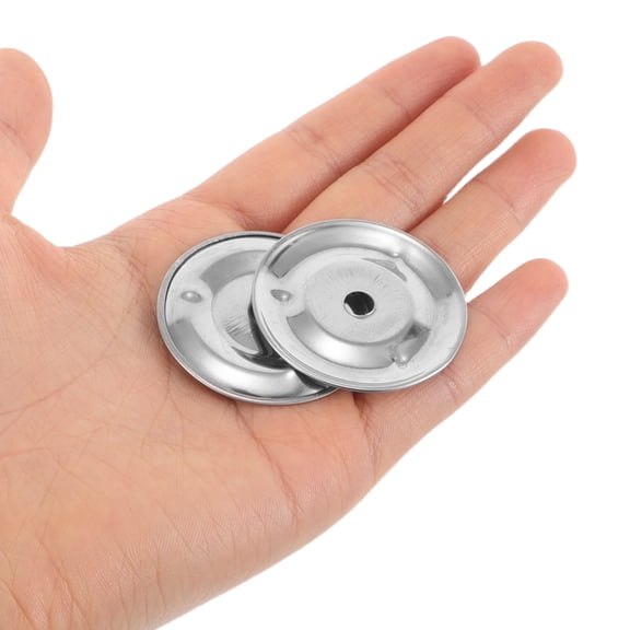 Dayesque 50pcs Stainless Steel Tambourine Drum Cymbal Bells Set Musical Instrument Replacement Accessories