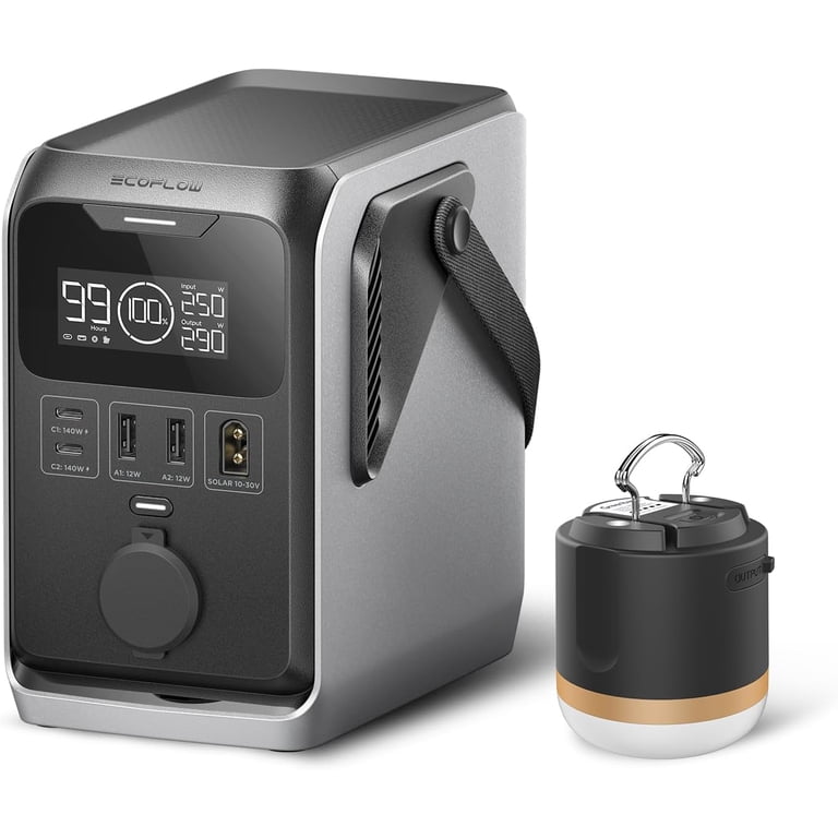 EF ECOFLOW TRAIL 300 DC Portable Power Station with Camping Lamp