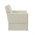 thumbnail image 2 of Xukmct Upholstered Accent Chair with Wood Frame, Modern Armchair for Living Room, Bedroom, Office, Cream White, 2 of 7