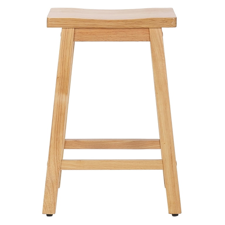 Wooden Stools Unfinished Saddle Bar Stools Stilla Solid Wood