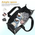 thumbnail image 2 of BESTOYARD Mesh Makeup Bag Black Nylon with Zipper Closure and Handle for Daily Travel Use, 2 of 7