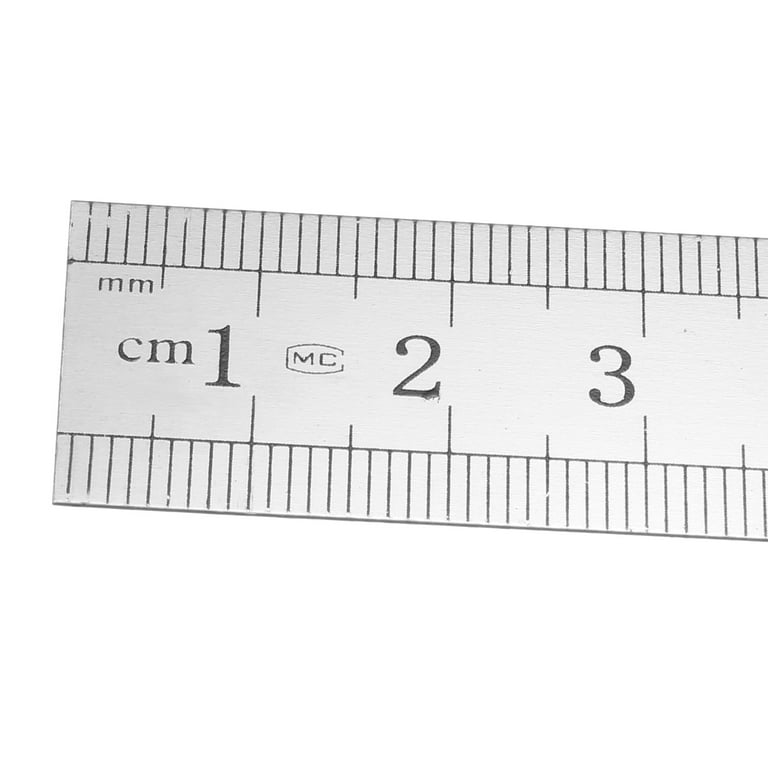 Millimeter Ruler and Inches Stainless Steel Flexible Ruler 6 inch 150mm | Esslinger