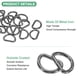 thumbnail image 2 of Uxcell 20-Pack Hebillas en D, 1 Pulgada Hebillas Metálicas en D No Soldadas para Bolsos/Delantales/Cinturones/Cuellos de Mascotas, Hardware de Anillo en D Semicircular [Negro Gris], 2 of 6