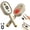 Beige, variant on 5 in 1 Air Cushion Brush, Electric Spray Air Cushion Massage Comb with Self-Cleaning, Anti-Tangle, Anti-Static & Volumizing Hairs Care Functions