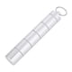 thumbnail image 1 of Mini pastillero portátil, estuche impermeable para botella de medicina, soporte para medicamentos con llavero (6 cajas), 1 of 11