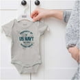 thumbnail image 5 of US Navy Property of Semper Fortis Romper Boys or Girls Infant Baby Brisco Brands 12M, 5 of 6