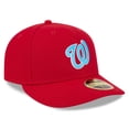 thumbnail image 3 of Men's New Era Red Washington Nationals 2024 Father's Day Low Profile 59FIFTY Fitted Hat, 3 of 6