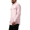 thumbnail image 2 of Hat and Beyond Men's Slim Fit Long Sleeve Denim Shirt with Pocket, 2 of 7