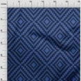 thumbnail image 3 of oneOone Polyester Spandex Medium Blue Fabric Geometric Sewing Craft Projects Fabric Prints By Yard 56 Inch Wide, 3 of 4