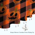 thumbnail image 6 of Checkered Pumpkin Halloween Pattern Shower Curtain 36"x72" ,Bathroom Decorative Shower Curtains Set with 12 Hooks,Modern Waterproof Washable Shower Curtain, 6 of 6