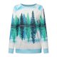 thumbnail image 4 of Camiseta de manga larga con cuello redondo para mujer a la moda, blusa holgada con estampado de otoño, sudadera Fridja FKASFK1789, 4 of 7