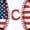 White Red C, variant on meiyoeat Initial E Letter Twin Quilt Set for Boys, USA Flag Baseball Sport Twin Coverlet Set, 2 Pieces, 1 Comforter and 1 Pillowcase