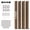 Teak, variant on Amsleekey 47.2" Wood Slat Acoustic Panels, 4-Piece Acoustic Wood Slat Wall Panels, 3D Textured Decor, Black