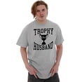 thumbnail image 3 of Trophy Husband No. 1 Hubby Award Men's Graphic T Shirt Tees Brisco Brands L, 3 of 5