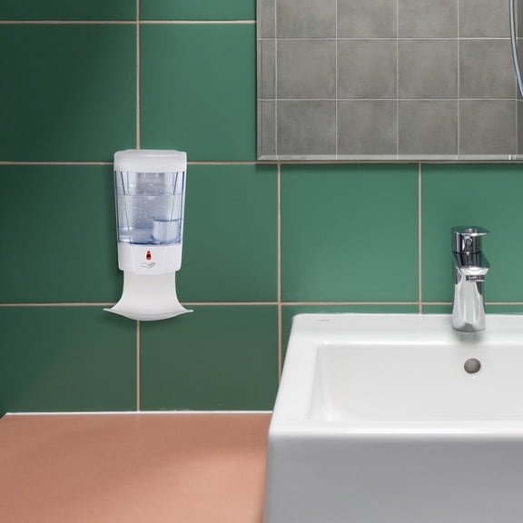 MIPCASE 2Pcs White Plastic Drip Tray for Soap Dispensers Premium ABS Material Protects Floors