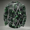 thumbnail image 5 of Oazcsf Black Camo Long Sleeve for Men Waffle Knit Warm Crew Neck Pullover Sweater Lightweight Casual Fall Sweatshirt Big and Tall Winter Tops, 5 of 5