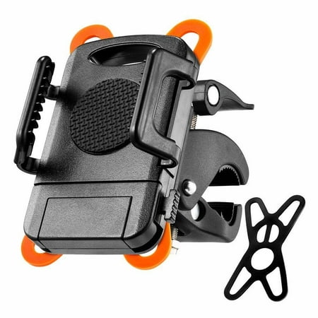 Bike Mount, Universal Cell Phone Bicycle Holder for Motorcycle & Bike Handlebar with 360 Rotate for iphone 6 6s Plus 7 7Plus 8 8Plus 5s 5c Samsung Galaxy S8 S7 Edge Most of Smartphones and GPS