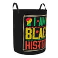 thumbnail image 2 of XMXT Collapsible Laundry Basket, Black History Month Imprint Waterproof Laundry Hampers Storage Baskets Dirty Clothes Hamper, 40L, 2 of 8