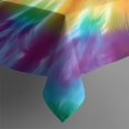 thumbnail image 3 of Rainbow Tie Dye Radial Pattern Rectangle Tablecloth 60"x84",Waterproof Polyester Rectangle Table Cloth, Wipeable Spillproof Polyester Tablecloth for Dining, Camping, Indoor and Outdoor, 3 of 5