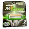 P & G Gillette M3 Power Cartridges, 5 ea