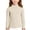 1-Beige1366, variant on WOYY Girls Long Sleeve Neck T-Shirt Solid Basic Undershirt Kids Soft Casual Tshirt, Sizes 1-12