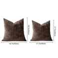 thumbnail image 6 of ZenCart Chenille Throw Pillow Cover Boho Cushion Cover with Hidden Zipper Textured Decorative Pillow Cover for Farmhouse Home Sofa Couch Bedroom, 6 of 8