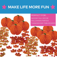 thumbnail image 3 of Pumpkin Honeycomb & Fall Leaves Centerpieces, Party Decor, Fall, 105 Pieces, 3 of 3