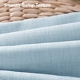 thumbnail image 2 of Deconovo Faux Linen Throw Pillow Covers with Hidden Zipper, 4-Pack, Light Blue, 24x24 Inch, Ideal for Sofa, Chair, or Bed Decoration Upgrade, 2 of 6