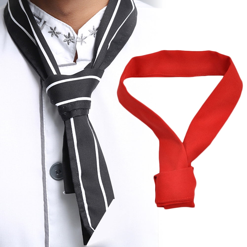 Chef Necktie with Knot Red Color – Tasteful Style Attire