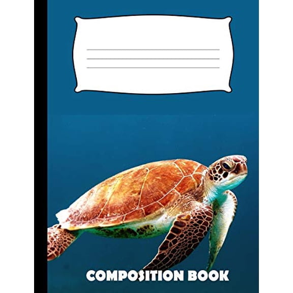 Composition Book: Turtle Composition Notebook Wide Ruled (Paperback)