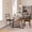grey, variant on Dining Table for 2, Compact Round Kitchen Table Set with Chairs, Perfect for Small Spaces, Apartments, and Cozy Breakfast Nooks