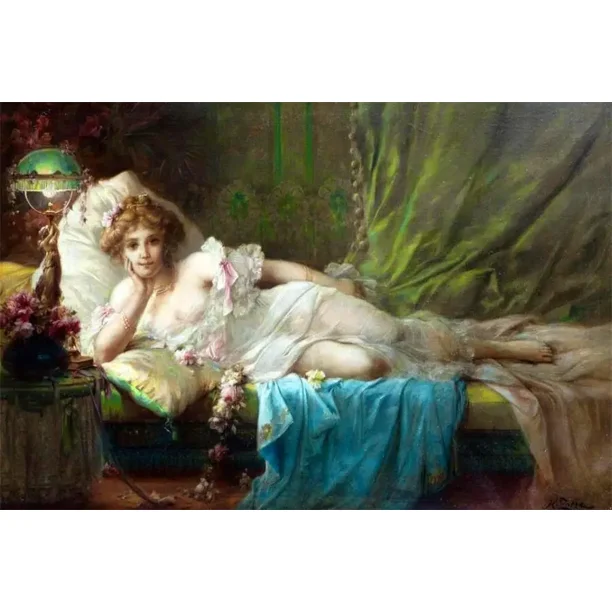 Reproducciones de pinturas de Hans Zatzka, estética renacentista