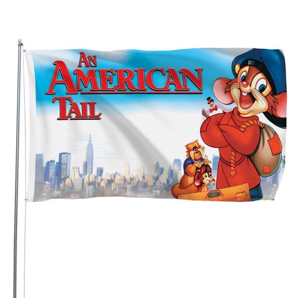 Un Cuento Americano Bandera impresa con temática, regalo perfecto para fanáticos, amigos y familiares, y adecuada para actividades al aire libre e interiores, decoraciones de fiesta. 120*180CM