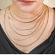 thumbnail image 4 of JeenMata - Paquete Múltiple de 6 Colgantes de Collar para Mujer, Diseño de Espiga, Cadena de Serpiente en Capas, Cadena de Collar Ajustable para Mujer, Juego de Regalo para Uso Diario, 4 of 5